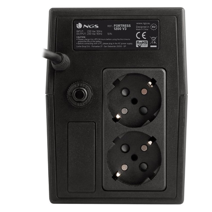 NGS Fortress 1200 V3 SAI 800VA 480W 2 Salidas NGS Fortress 1200 V3 SAI 800VA 480W 2 Salidas